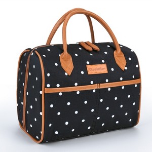 Women's Fashionable Insulated Lunch Bag with Leather Handle, Kids  Leakproof Lunch Cooler Tote, Reusable Lunch Box - Tirrinia - 1 of 4