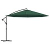 vidaXL Cantilever Umbrella 137.8" Green - 2 of 4