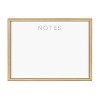 18" x 24" Blake Notes Framed Printed Glass by the Creative Bunch Studio Natural - Kate & Laurel All Things Decor: Modern Dry Erase Board - 2 of 4