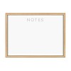 18" x 24" Blake Notes Framed Printed Glass by the Creative Bunch Studio Natural - Kate & Laurel All Things Decor: Modern Dry Erase Board - image 2 of 4