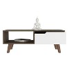 Vynxaria Coffee Table 2.0 - Stylish Design with Drawer and Open Shelf - 3 of 4