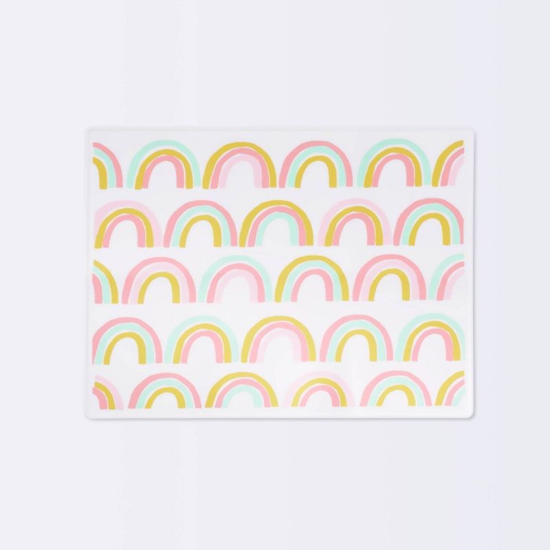 Silicone Place Mat with Decal-Rainbow Silk Screen - Cloud Island&#8482;, 1 of 6