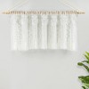 50"x20" Boho Macrame Textured Cotton Window Valance White - Lush Décor - image 2 of 4