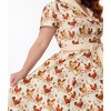 Unique Vintage Women's Plus Shirt Dress - 2 of 4