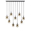 Savoy House Portinatx 9 - Light Chandelier in  Satin Black/Hammered Gold - 4 of 4