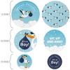 Big Dot of Happiness Boy Special Delivery - Blue It's A Boy Stork Baby Shower Giant Circle Confetti - Party Decorations - Large Confetti 27 Count - 2 of 4