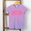 The Juniper Shop SmileyWorld Arched Varsity Youth Short Sleeve Tee - 4 of 4
