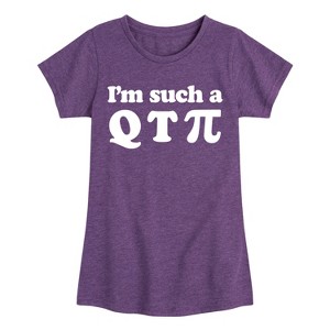 Girls' - Instant Message - I'm Such A Q T Pi Fitted Short Sleeve Graphic T-Shirt - 1 of 4