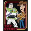 Juniors Womens Toy Story Buzz & Woody Portraits Racerback Tank Top - 2 of 4