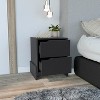 Vynxaria Luss Nightstand, Bedside Table with 2-Drawers - 2 of 4