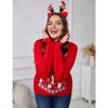 Coolmee Women Plus Size Christmas Casual Lightweight Crew Neck Long Sleeve Knit Loose Pullover Tops - 2 of 4