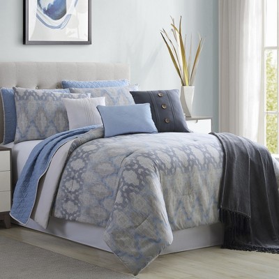 Modern Threads 10 Piece Comforter & Coverlet Set, Langdon, Queen