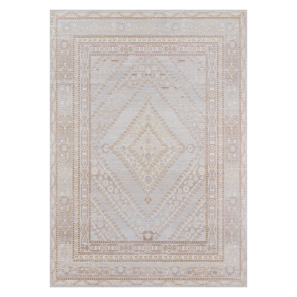 4'x6' Shapes Geometric Loomed Area Rug Gray - Momeni