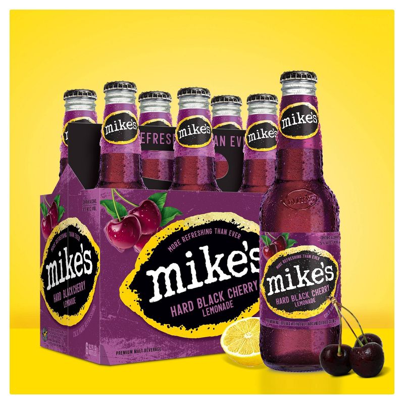 Mike&#39;s Hard Black Cherry Lemonade - 6pk/11.2 fl oz Bottles, 4 of 7