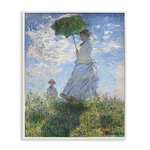 Stupell Industries Woman with a Parasol Classic Claude Monet Painting Black Framed Giclee Art - 1 of 4