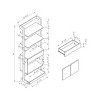 NicBex File Cabinet with 1 Shelf,Office Cabinet with Round Knob Design,Modern Vertical Storage Cabinet,Filing Cabinets for Home Office - 3 of 4