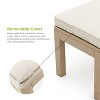Greemotion 57" Bordeaux Metal Outdoor Patio Dining Bench: Aluminum Frame, Beige Cushions, UV & Water-Resistant - 4 of 4