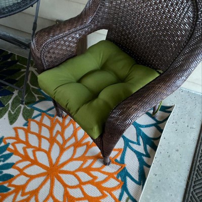 Kensington Garden 2pc 20x20 Solid Outdoor Chair Cushions Kiwi : Target