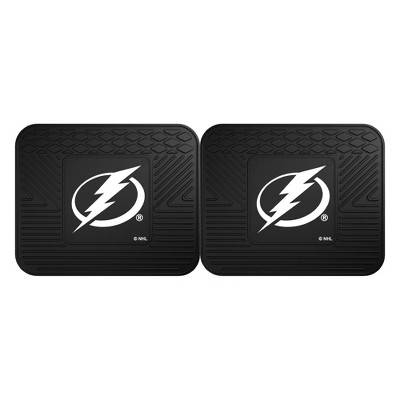 NHL Tampa Bay Lightning Vinyl Utility Mat Set - 2pc