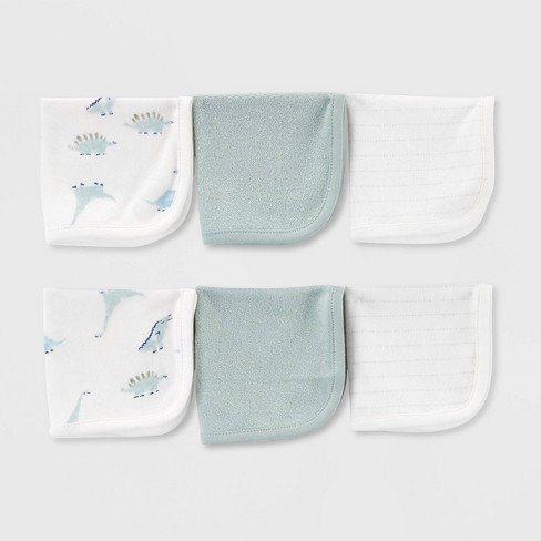 Baby 6pk 'Little Peanut' Washcloth Set - Cloud Island™ Green