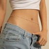 Turandoss 18K Gold Waist Chain for Women - Dainty Diamond Beads Body Chain Adjustable, Sexy Belly Chains Waterproof, Birthday Christmas Gifts - 2 of 4