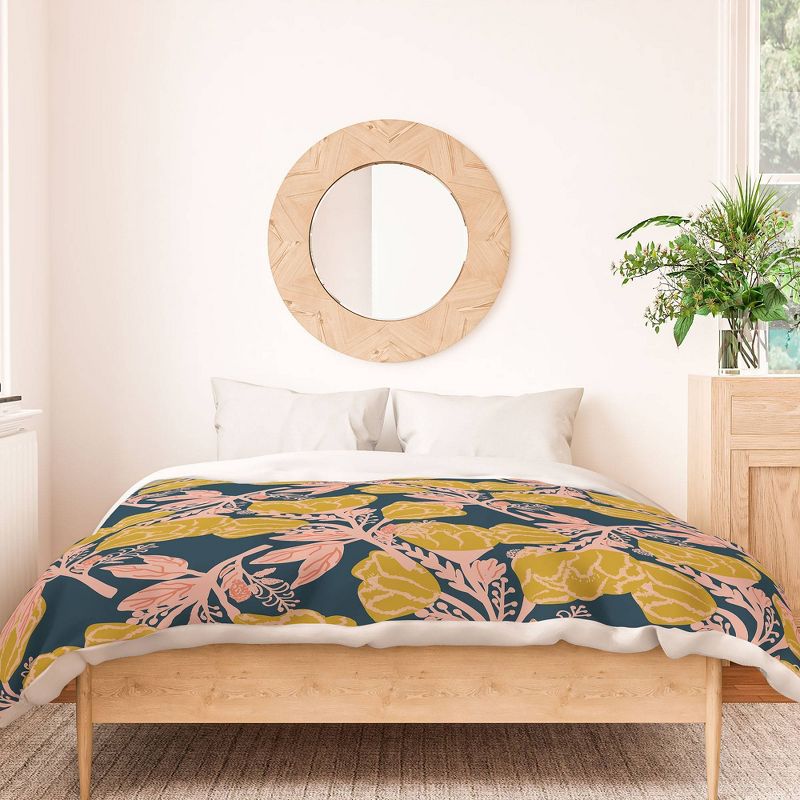 Oris Eddu Magnolia Bloom Duvet Set - Deny Designs, 4 of 8