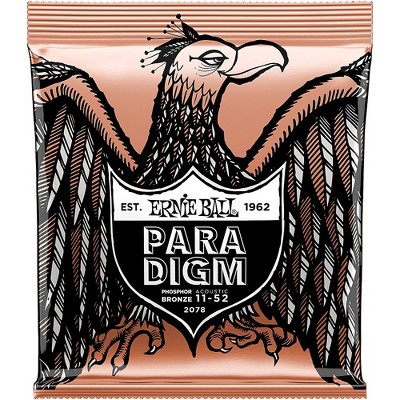 Ernie Ball Paradigm Phosphor Bronze Acoustic Guitar Strings Light : Target