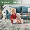 Acekool 2x8 Vintage Washable Runner – Non-Slip Retro Design for Hallway, Kitchen & Bedroom - 4 of 4