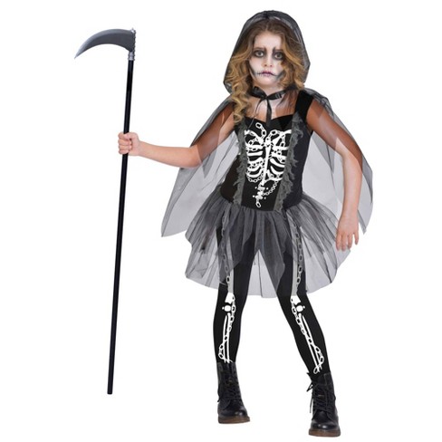 Kids Grim Reaper Girl Halloween Costume Target