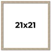 PosterPalooza | 21x21 Thin Barnwood Picture Frame, UV Acrylic, 2 Finishes - Grey and Black - 2 of 4