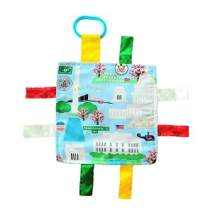 Baby Jack The Learning Lovey Washington D.C. Nation's Capital White House Stroller Toy Square with Tags 8"x 8" - 1 of 4