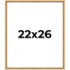 PosterPalooza | Classic Modern Gold Picture Frame - UV Acrylic, Foam Board Backing, Hanging Hardware - 2 of 4