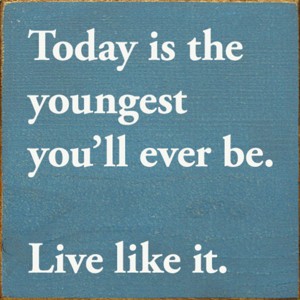 Slickblue Inspirational Wood Wall Sign – “Live Like It” Quote – Rustic 7x7 Motivational Decor, Color Options - 1 of 3