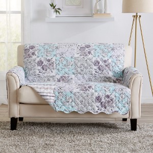 Great Bay Home Floral Patchwork Reversible Furniture Protector - 1 of 4