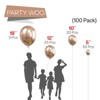 PartyWoo Balloons Metallic Rose Gold Champagne Gold 18 12 10 5 Inch 100 pcs - 2 of 4