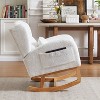 GDFStudio Aspen 27.2"W Modern High Backrest Boucle Rocking Chair with Two Side Pocket - 4 of 4