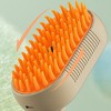 BABYYER Upgraded Steamy Cat Brush - 3 in 1 Cat Steamy Brush, Cat Grooming Brush, Multi-Functional Pet Brush (Khaki) - 4 of 4