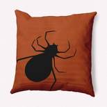 16"x16" Big Spider Print Square Throw Pillow Sienna - e by design