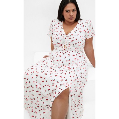 Women's Plus Size Aliya Dress - white | CITY CHIC