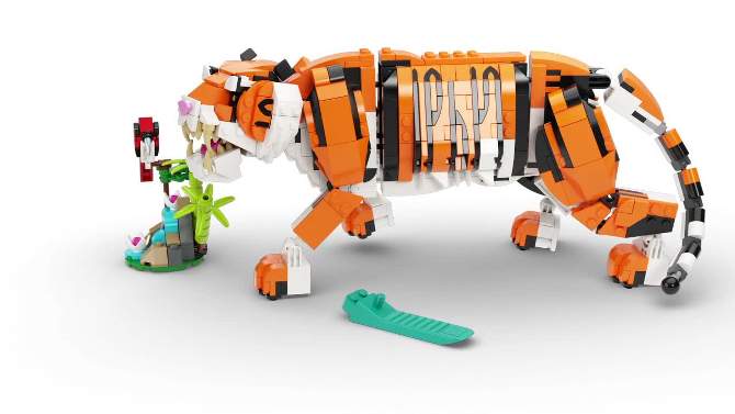 LEGO Creator 3 in 1 Majestic Tiger Animal Building Toy 31129, 2 of 11, play video