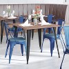 Flash Furniture Perry Commercial Grade Metal Indoor-Outdoor Stackable Chair with All-Weather Polystyrene Seat - 2 of 4