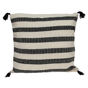 Parkland Collection,Cruza Transitional Beige Pillow Cover With Poly Insert - 1 of 4