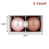 Every Day is Christmas 2ct 20cm/7.9" Christmas Ornaments, Shatterproof Christmas Tree Ornaments Set, Christmas Balls Decoration - 2 of 4