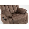 Velvet Power Lift Recliner Chair with Massage, Heating, and USB Port - 4 of 4