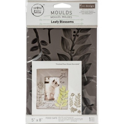 Prima Marketing Re-Design Mould 5"X8"X8mm-Leafy Blossoms