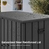PURPLE LEAF Outdoor Deck Box Waterproof Lockable Storage Box Container with Lid Deck Organization - 4 of 4