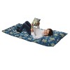 Star Wars The Child Cutest in the Galaxy Blue, Green and Gray Grogu, Hover Pod, and Stars Deluxe Easy Fold Toddler Nap Mat - 2 of 4