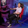 Costway Gaming Chair 360° Swivel Computer Reclining Height Adjustable 4D Armrest Red - 3 of 4