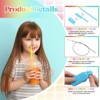Itopfox 4 Sets Silicone Straws with Case, Reusable Portable Drinking Straw Set for Travel, Party, Cold or Hot Drinks, Includes 4 Cleaning Brushes - 3 of 4