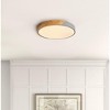 Dewdrop Modern LED Flush Mount Ceiling Light 1-Light with Wood Accent, Round Fixture - 3 of 4